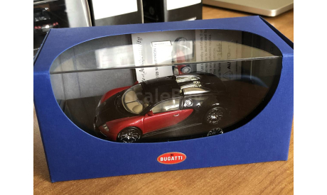 Bugatti Veyron black red Autoart 50901 1-43 (лот в мск), масштабная модель, scale43