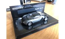 Bugatti Veyron Matt Black Linea Opaca Minichamps 1-43 (лот в мск), масштабная модель, scale43