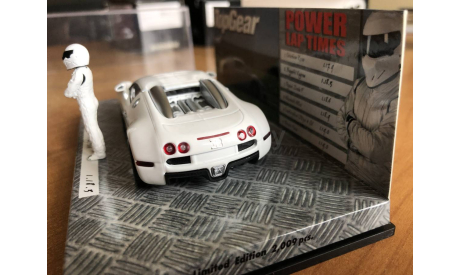 Bugatti Veyron Top Gear Stig Minichamps 1-43 (лот в мск), масштабная модель, scale43