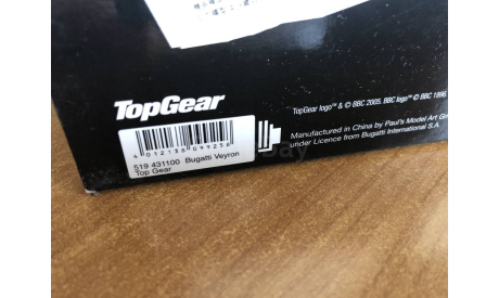 Bugatti Veyron Top Gear Stig Minichamps 1-43 (лот в мск), масштабная модель, scale43