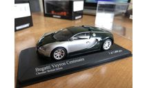 Bugatti Veyron Centennaire chrome green Minichamps 1-43 (лот в мск), масштабная модель, scale43