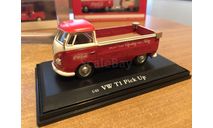 Volkswagen T1 pick up красный Coca Cola Motor City 1-43 (лот в мск), масштабная модель, Motor City Classics, scale43