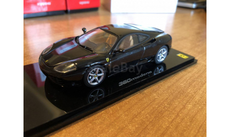 Ferrari 360 Modena Kyosho черный открывашка 1-43 (лот в мск), масштабная модель, scale43