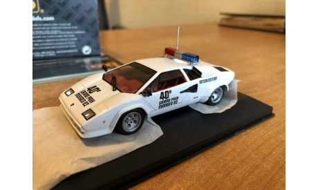 Lamborghini Countach 5000S F1 safety car GP Monaco 1982 IXO 1-43 (лот в мск), масштабная модель, IXO Rally (серии RAC, RAM), scale43