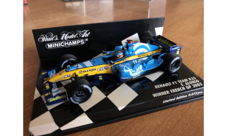 Minichamps F1 Renault R25 Alonso F. 2005 #5 GP France champion 1-43 (лот в мск), масштабная модель, scale43