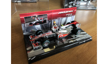 Minichamps F1 McLaren MP4/25 Hamilton L. 2010 half-stand Canada GP (лот в мск), масштабная модель, scale43