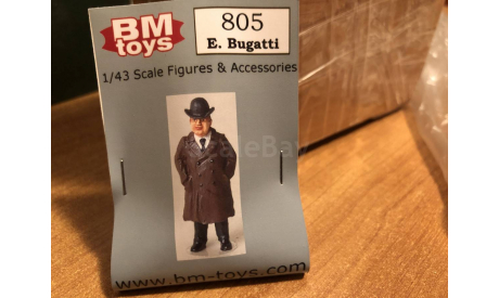 Фигурка BM_Toys Эторе Бугатти 1-43 (лот в мск), фигурка, 1:43, 1/43, Bugatti