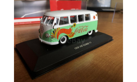 Volkswagen T1 Kombi 1959 Coca Cola Motor City 1-43 (лот в мск), масштабная модель, Motor City Classics, scale43