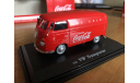 Volkswagen T1 Cargo Van 1962 красный Coca Cola Motor City 1-43 (лот в мск), масштабная модель, Motor City Classics, scale43