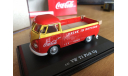 Volkswagen Bulli T1 pick up 1962 Coca Cola Motor City 1-43 (лот в мск), масштабная модель, Motor City Classics, scale43