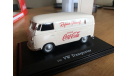 Volkswagen T1 Cargo Van 1962 белый Coca Cola Motor City 1-43 (лот в мск), масштабная модель, Motor City Classics, scale43