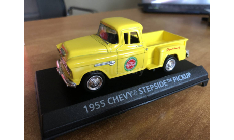 Chevrolet 1955 pickup Stepside Coca Cola Motor City 1-43 (лот в мск), масштабная модель, Motor City Classics, scale43