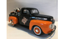 1/24 pickup Ford F-1 1948 + Harley FLH Duo Glide, масштабная модель, Maisto, scale24