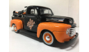 1/24 pickup Ford F-1 1948 + Harley FLH Duo Glide, масштабная модель, Maisto, scale24