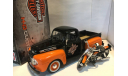 1/24 pickup Ford F-1 1948 + Harley FLH Duo Glide, масштабная модель, Maisto, scale24