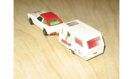FORD CAPRI + TRAILER Majorette 1/60 made in France, редкая масштабная модель, Majorette made in France, scale64