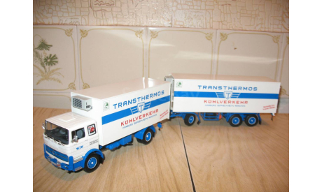 Mercedes Benz LP 1624 *Transthermos* реф. с прицепом 1/43, масштабная модель, Mercedes-Benz, Minichamps, scale43