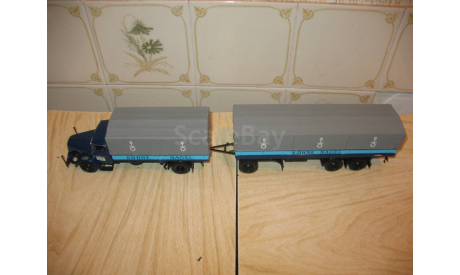 HENSCHEL HS 140 Pritschenzug *Kuhne Nagel* АВТОПОЕЗД Масштабная модель 1/43, масштабная модель, Minichamps, scale43