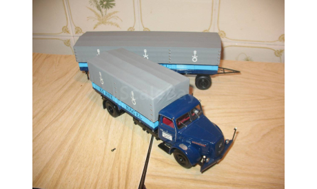HENSCHEL HS 140 Pritschenzug *Kuhne Nagel* АВТОПОЕЗД Масштабная модель 1/43, масштабная модель, Minichamps, scale43