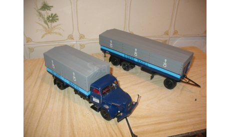 HENSCHEL HS 140 Pritschenzug *Kuhne Nagel* АВТОПОЕЗД Масштабная модель 1/43, масштабная модель, Minichamps, scale43