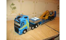 Сцепка Volvo FH4 540 6x2 Eligor 1/43 + п/прицеп трал, масштабная модель, scale43