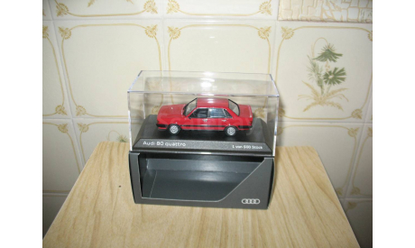 AUDI 80 quattro B2 1985 (Red) Масштабная модель 1/43, масштабная модель, Norev, scale43