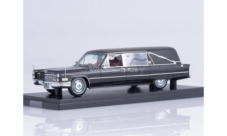 Cadillac S&S Hearse black with closed coffin 1966 NEO, масштабная модель, Neo Scale Models, scale43