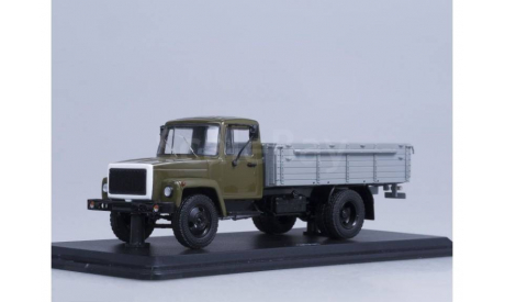 ГАЗ 3307 (двигатель ЗМЗ-513) дерев. борт (хаки-серый) 1:43 SSM1151, масштабная модель, Start Scale Models (SSM), scale43