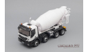 IVECO Trakker Hi-Land Euro 6 8x4 бетономешалка 2016 White Eligor, масштабная модель, scale43