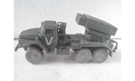 Модель 1/72 БМ-21 ГРАД На базе урал 375, масштабная модель, scale72