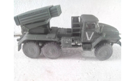 Модель 1/72 БМ-21 ГРАД На базе урал 375, масштабная модель, scale72