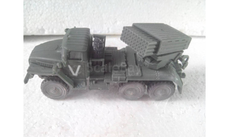 Модель 1/72 БМ-21 ГРАД На базе урал 375, масштабная модель, scale72