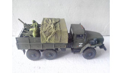 Модель 1/35 Урал-4320 с минометом 2Б9 (2Б9М) «Василёк»