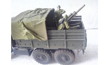 Модель 1/35 Урал-4320 с минометом 2Б9 (2Б9М) «Василёк», масштабная модель, scale35