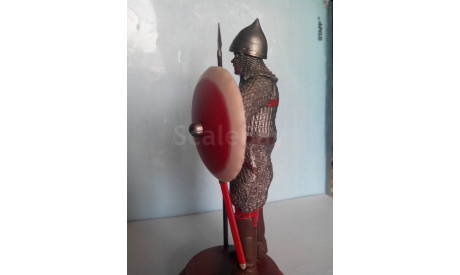 Миниатюра русского дружинника 13 века, фигурка, 1:16, 1/16