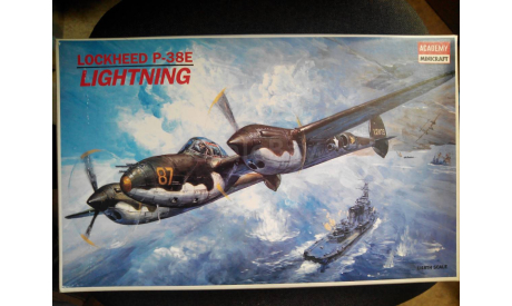 Academy 1/48 P-38E Lightning+допы, сборные модели авиации, scale48