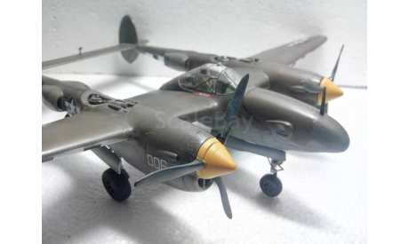 Модель 1/48 P-38 / F-5E Lightning, масштабные модели авиации, scale48, ЛА