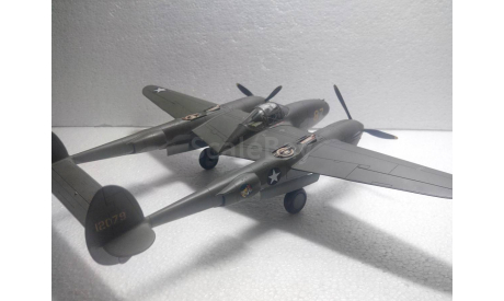 Модель 1/48 P-38E, масштабные модели авиации, scale48, ЛА