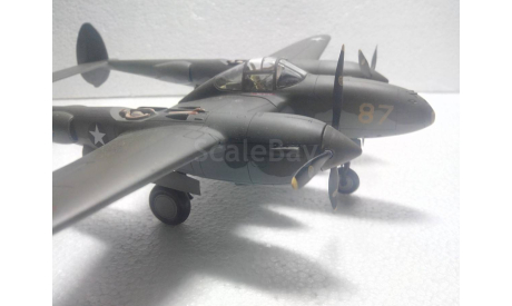 Модель 1/48 P-38E, масштабные модели авиации, scale48, ЛА