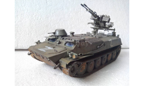 Модель 1/35 МТ-ЛБ ЗУ-23-2, масштабная модель, scale35