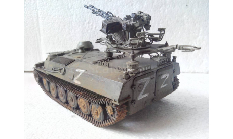 Модель 1/35 МТ-ЛБ ЗУ-23-2, масштабная модель, scale35