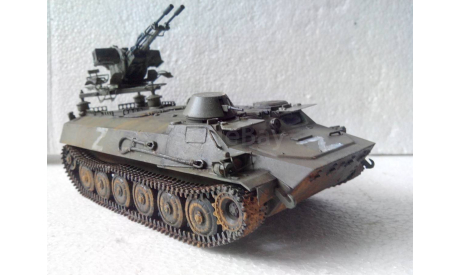 Модель 1/35 МТ-ЛБ ЗУ-23-2, масштабная модель, scale35