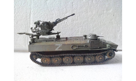 Модель 1/35 МТ-ЛБ ЗУ-23-2, масштабная модель, scale35