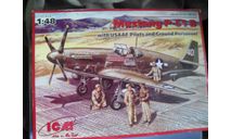 Icm 1/48 mustang p-51B, сборные модели авиации, scale48