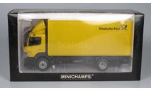 Mercedes-Benz Atego 1997 1828 Koffer Deutsche Post Minichamps 439 380040, масштабная модель, scale43