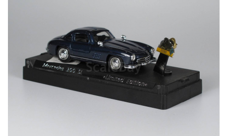 Mercedes-Benz W198 300 SL Gullwing Solido тёмно-синий со значком, масштабная модель, scale43