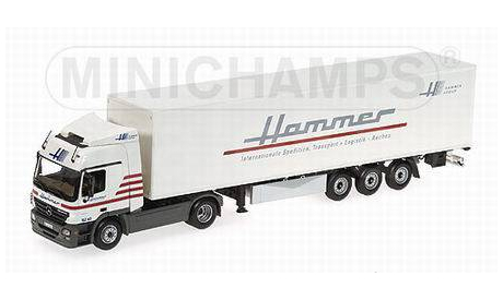 Mercedes-Benz Actros 1844LS Minichamps Hammer 43, масштабная модель, 1:43, 1/43