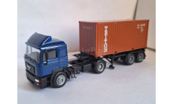 MAN F2000 контейнеровоз Herpa 1/87 HO с контейнером Triton