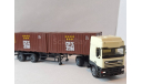 DAF 95 c 2мя 20F контейнерами Herpa 1/87 HO, масштабная модель, scale87