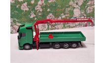 VOLVO FH4 с краном бортовой Herpa 1/87 HO, масштабная модель, scale87